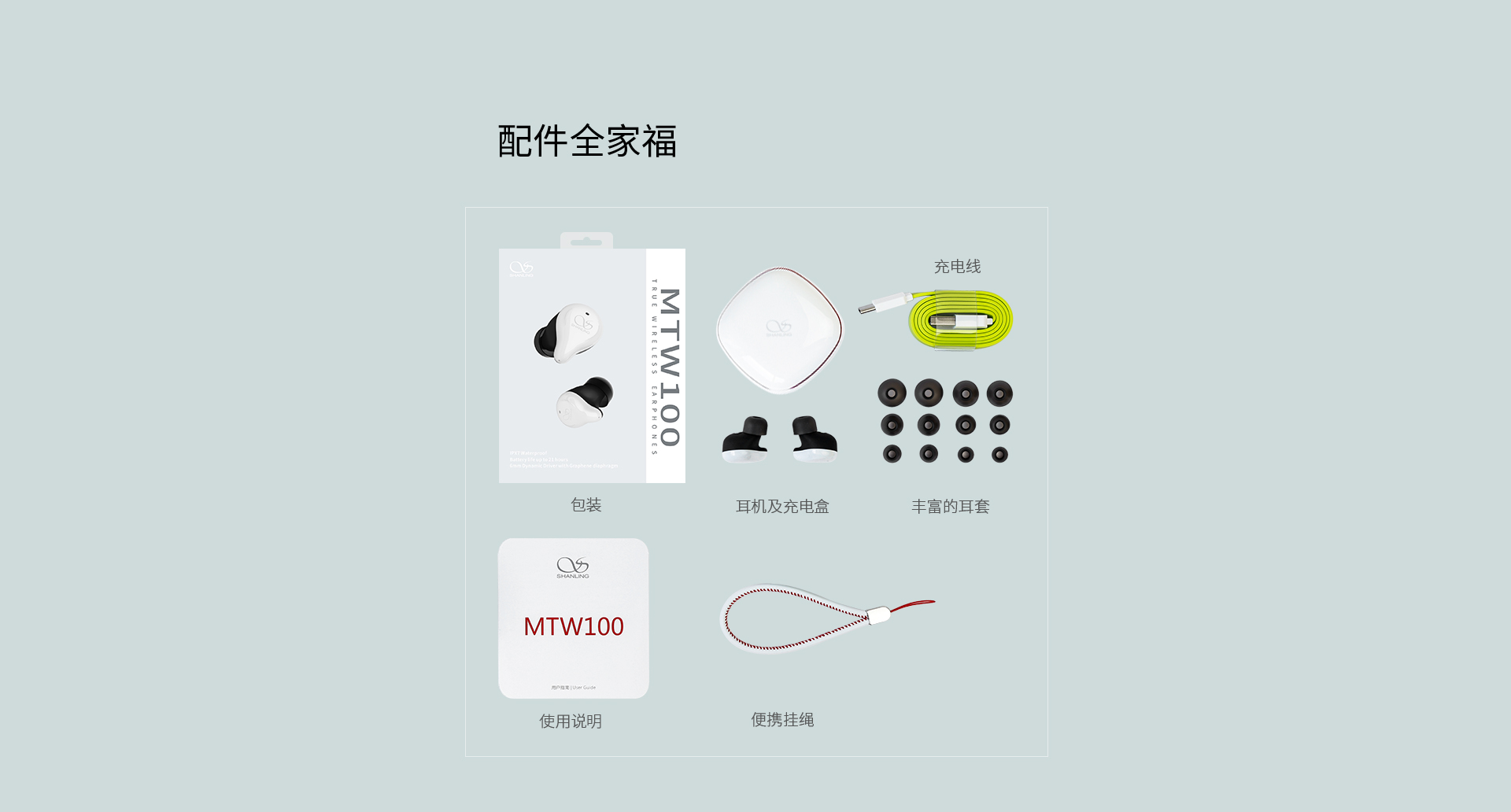 MTW100 真无线蓝牙耳机