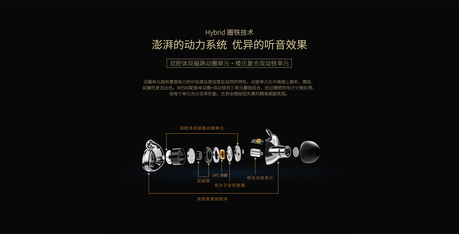 ME500入耳式HiFi耳机